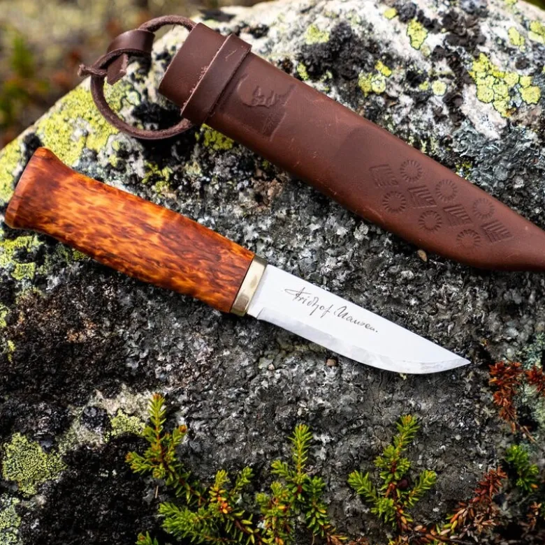 Nansen tollekniv 21 cm masurbjørk