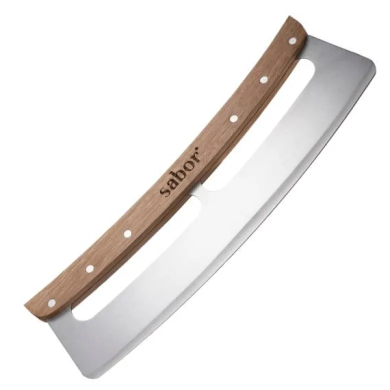 Napo pizzakutter 35 cm eik/børstet