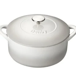 Naturlig Canvas støpejernsgryte 26 cm krem