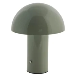 Nessina bærbar LED-lampe 19 cm støvgrønn