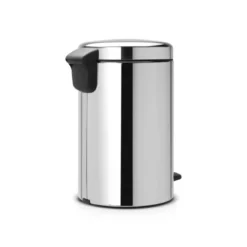 NewIcon pedalbøtte 12L blankt stål