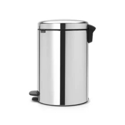NewIcon pedalbøtte 20L blankt stål
