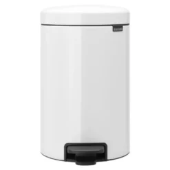 NewIcon pedalbøtte 12L hvit