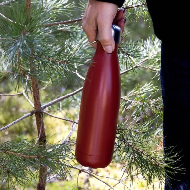 Nils stålflaske 0,5L rød