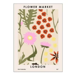 NKTN poster 30x40 cm flower market london