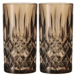Noblesse Colour longdrinkglass 39,5 cl 2 stk tobacco