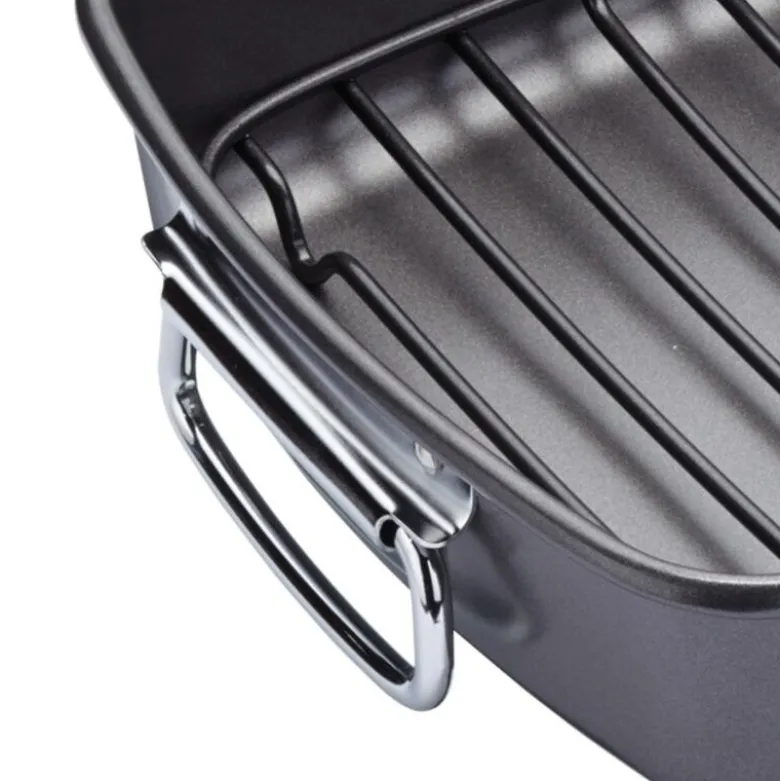 Non-stick langpanne med rist 40x28 cm