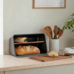 Nordic Kitchen brødboks 21x26x39 cm svart
