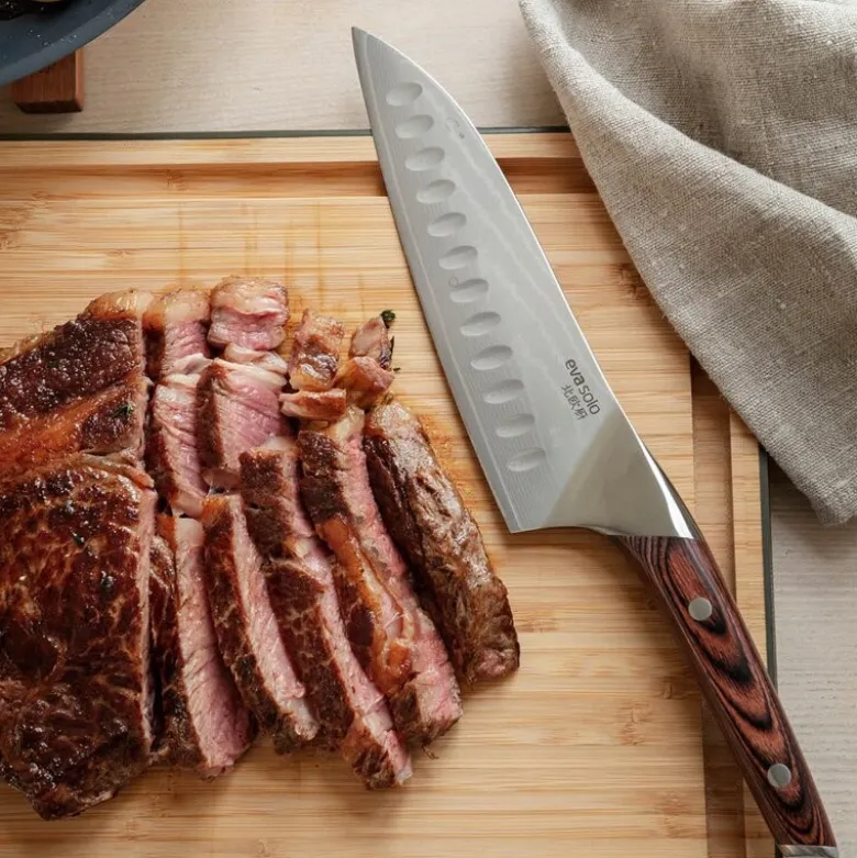 Nordic Kitchen Santoku kniv 18 cm pakkawood