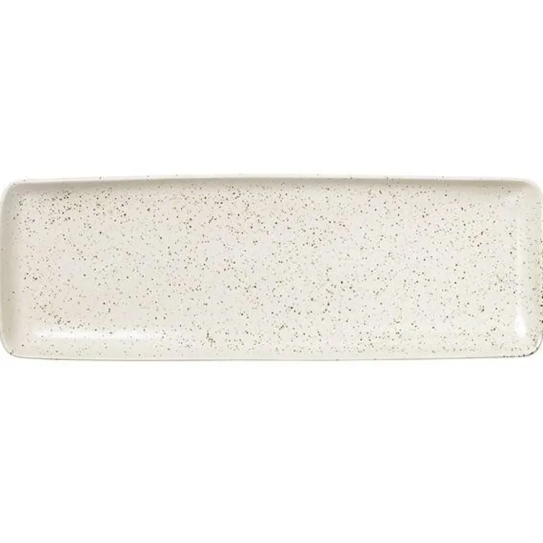 Nordic Vanilla firkantet fat 12,5 cm kremhvit