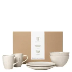 Nordic Vanilla frokostsett 6 deler kremhvit