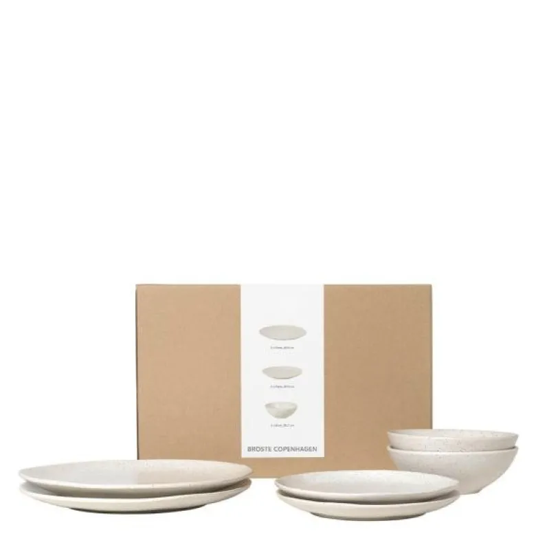 Nordic Vanilla middagssett 6 deler kremhvit