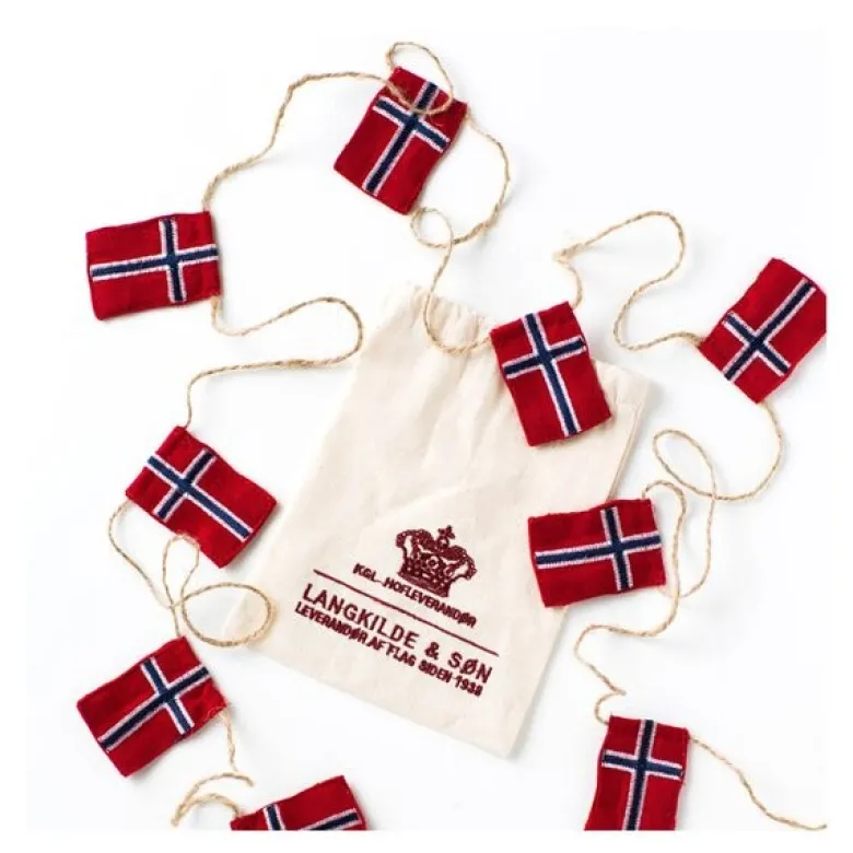 Nordic way flaggrekke små flagg 3 m