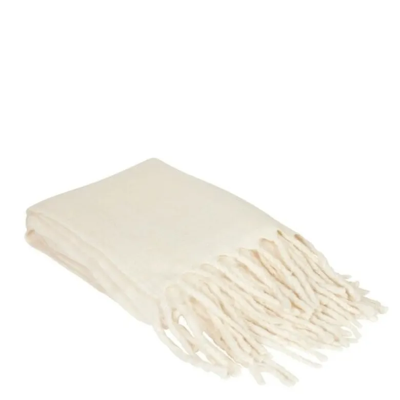 Nord pledd 130x170 cm ensfarget offwhite