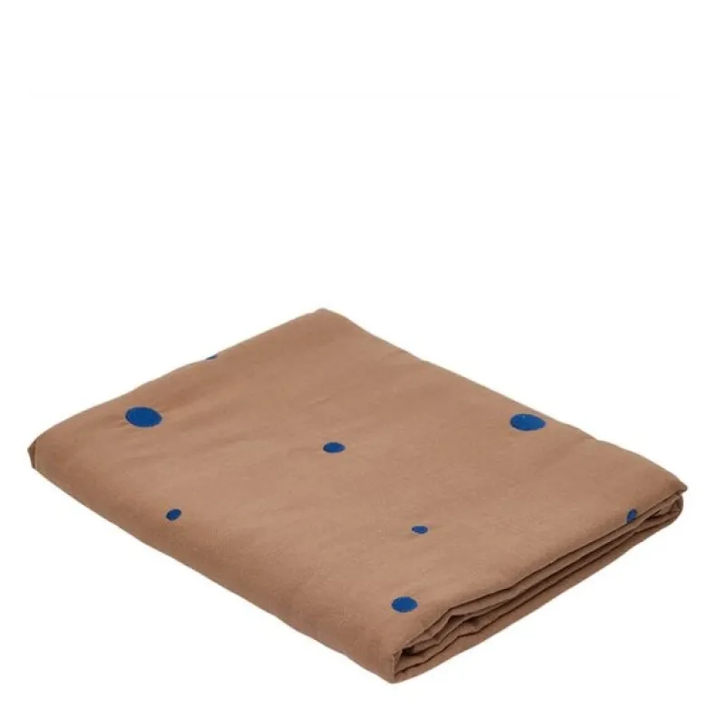 Nori bordduk 260x140 cm Terracotta Optic blue