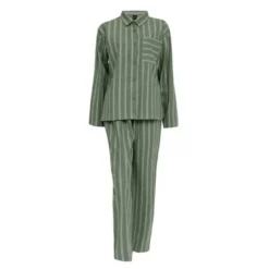 Nova flanell pyjamas dame str XL grønn