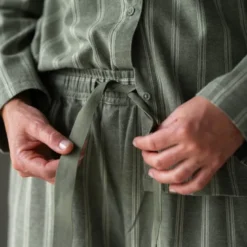 Nova flanell pyjamas dame str XL grønn