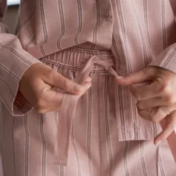 Nova flanell pyjamas dame str XL varm rosa