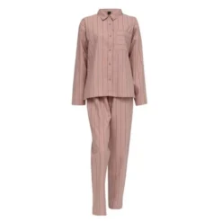 Nova flanell pyjamas dame str L varm rosa