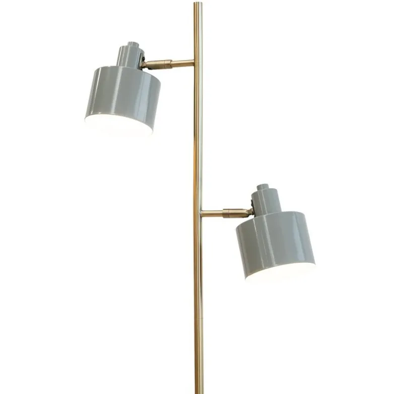 Ocean gulvlampe 160 cm olive/messing