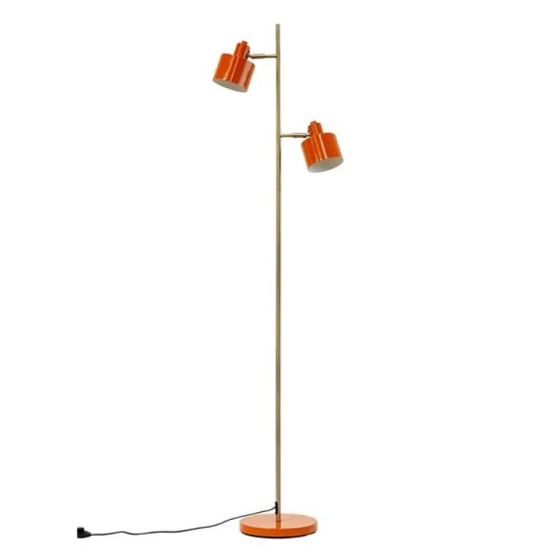 Ocean gulvlampe 160 cm orange/messing