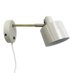 Ocean vegglampe 11,5 cm beige/messing