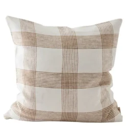 Odette putetrekk i lin 50x50 cm brun