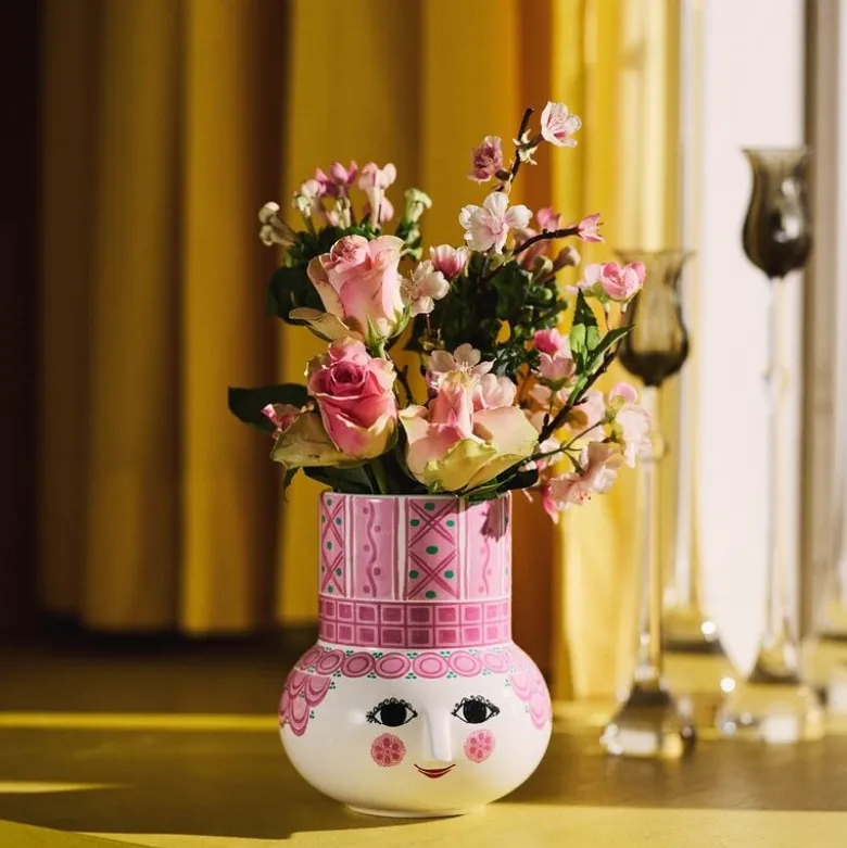 Olga vase 15 cm rosa