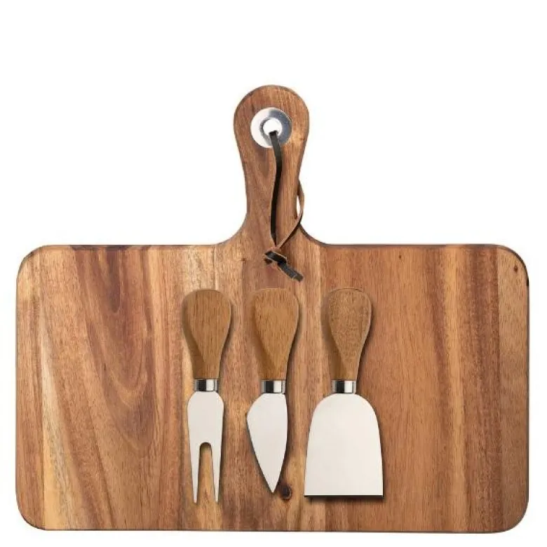 Oline ostebrett 29x25,5 cm med 3 osteverktøy