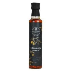 Olivenolje m/hvitløk og chili 250 ml