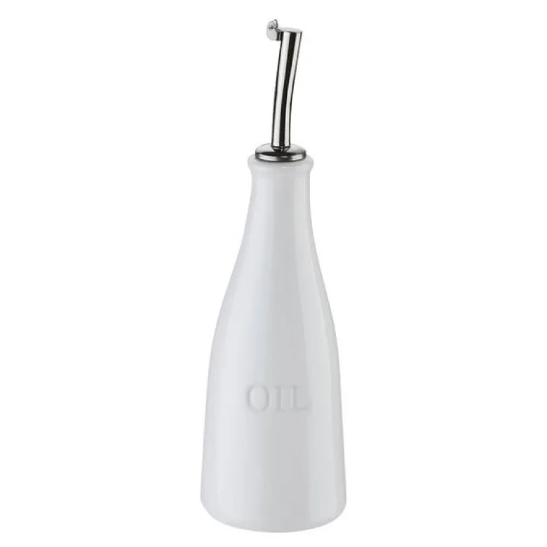 Oljeflaske 23,5 cm hvit