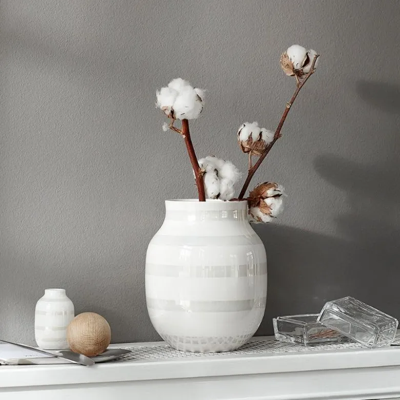 Omaggio vase 20 cm perlemor