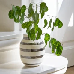 Omaggio vase 20 cm sølv