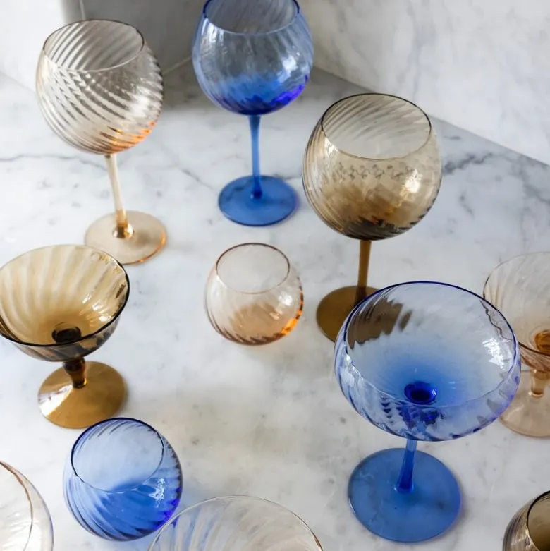 Opacity champagnefat 30 cl 2 stk blå
