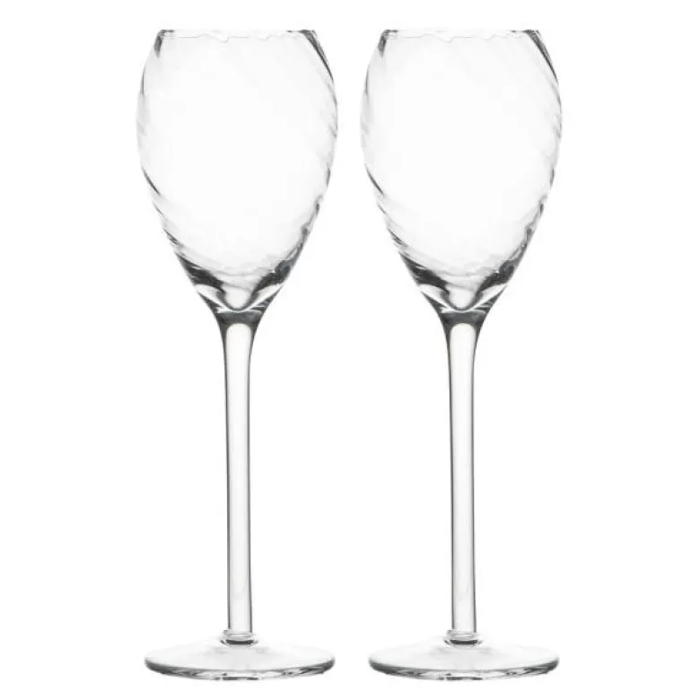 Opacity champagneglass 16 cl 2 stk klar