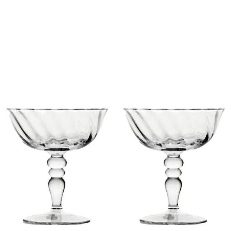 Opacity italiensk champagnekopp 15 cl 2 stk klar