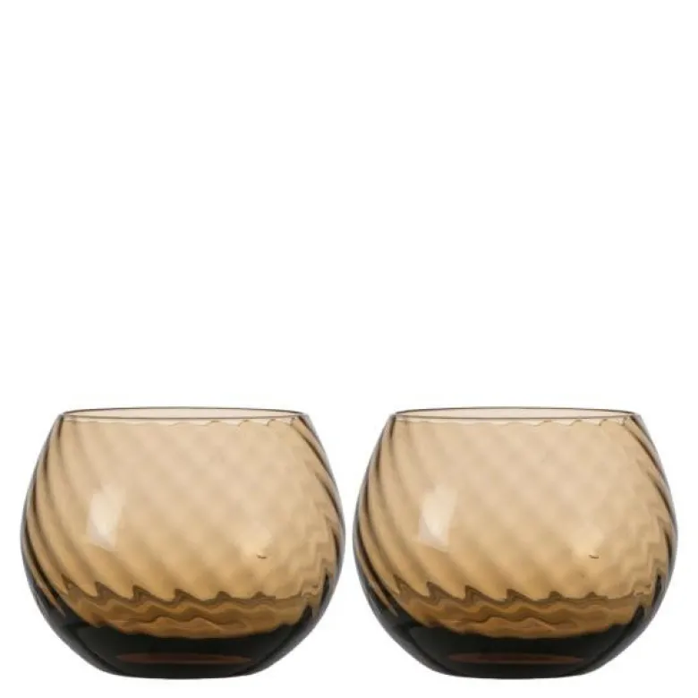 Opacity vannglass 22 cl 2 stk brun