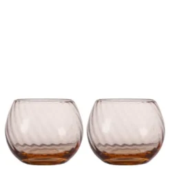 Opacity vannglass 22 cl 2 stk fersken