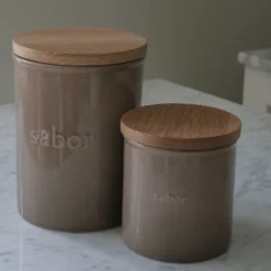 Oppbevaringskrukke 1,3L mahogany