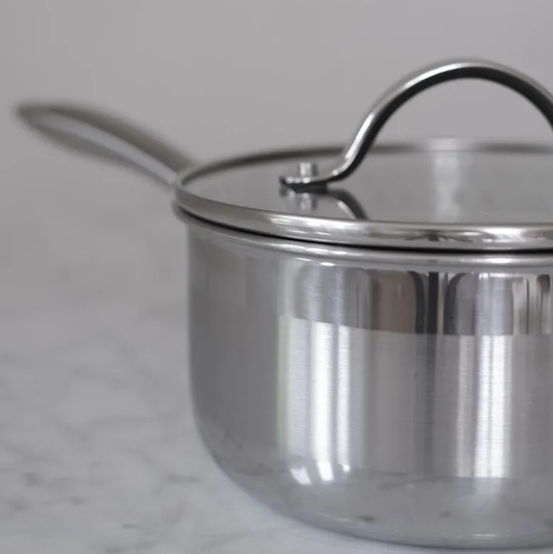 Optimal kasserolle m/keramisk belegg 1,5L blank