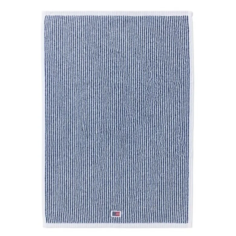 Original håndkle 50x70 cm stripet hvit/navy