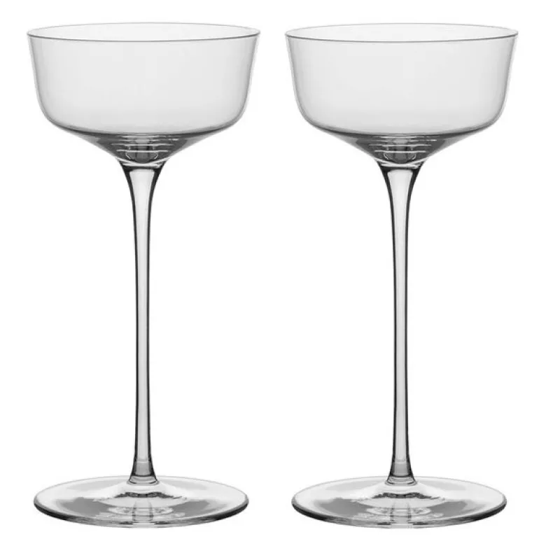 Orrefors x Björn Frantzén Nick & Nora glass 14 cl 2 stk