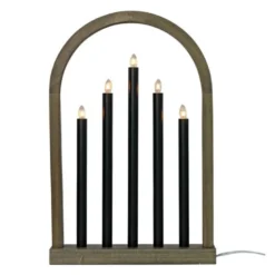Oslo adventsstake 49 cm gråbeis/svart
