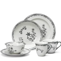 Ostindia dyp tallerken 22 cm svart