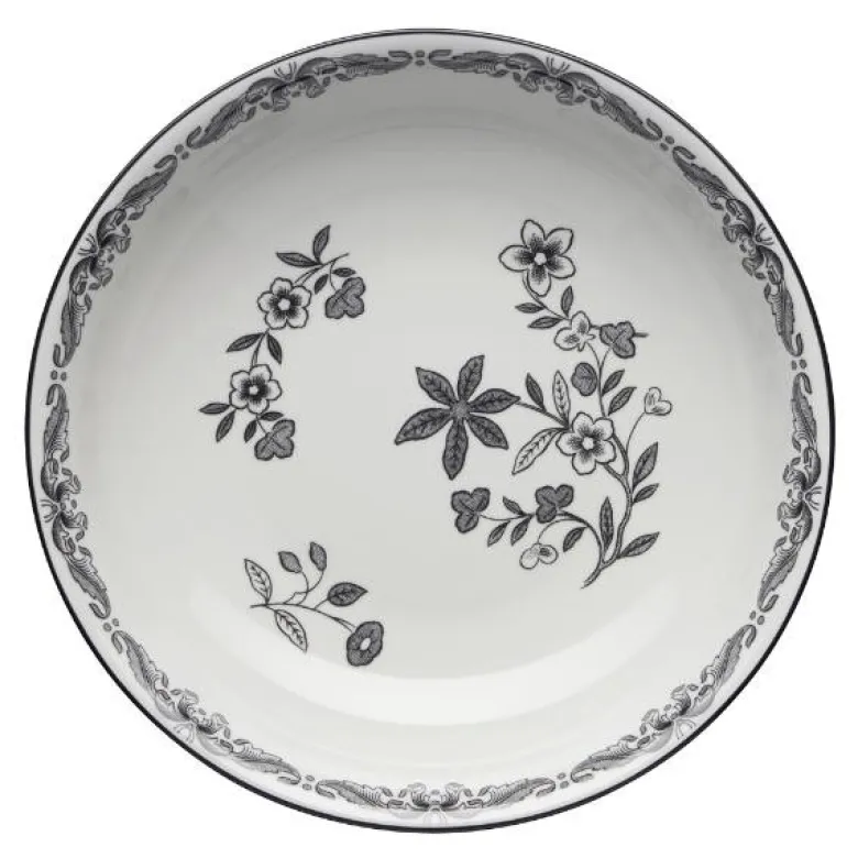 Ostindia dyp tallerken 22 cm svart