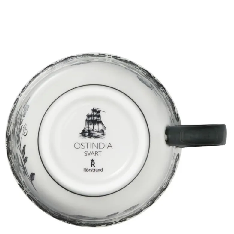 Ostindia dyp tallerken 22 cm svart