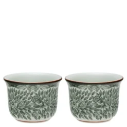 Ostindia Floris eggeglass 5,5 cm 2 stk grønn