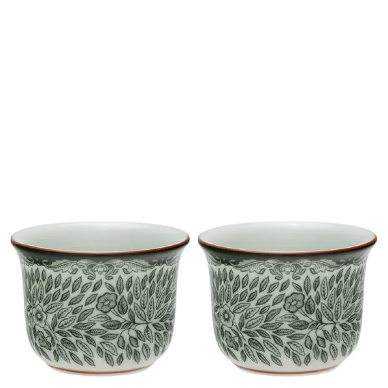 Ostindia Floris eggeglass 5,5 cm 2 stk grønn