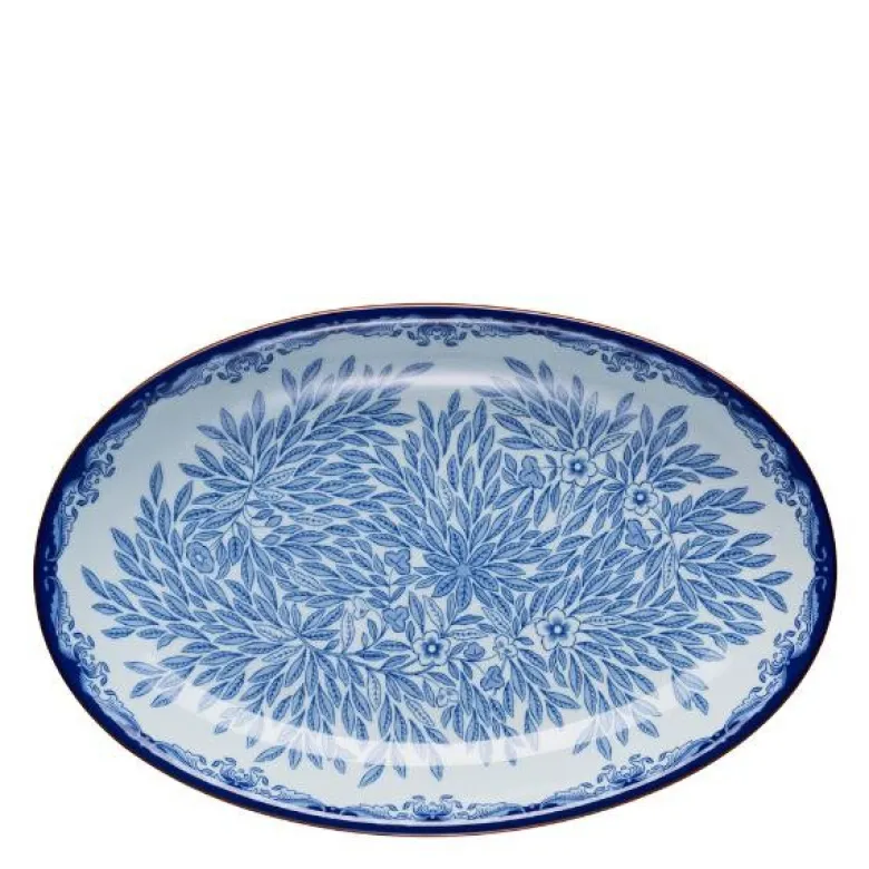 Ostindia Floris ovalt serveringsfat 33x22 cm