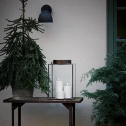 Outdoor LED-kubbelys utendørs 10,1x12,8 cm hvit